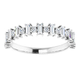 14K White 1/2 CTW Natural Diamond Anniversary Band