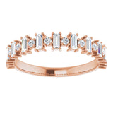 14K Rose Gold 1/2 CTW Natural Diamond Anniversary Band