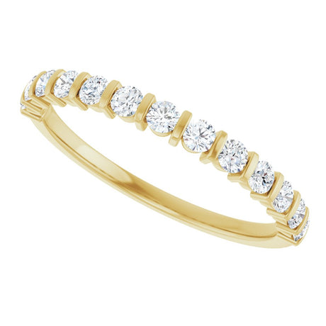 14K Yellow Gold 3/8 CTW Lab-Grown Diamond Anniversary Band