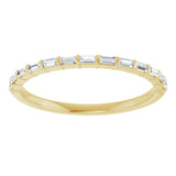 14K Yellow 1/5 CTW Natural Diamond Anniversary Band