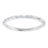 14K White Gold 1/5 CTW Lab-Grown Diamond Anniversary Band