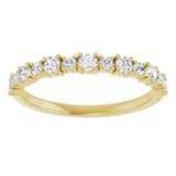 14K Yellow 3/8 CTW Natural Diamond Anniversary Band