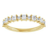 14K Yellow 5/8 CTW Natural Diamond Anniversary Band
