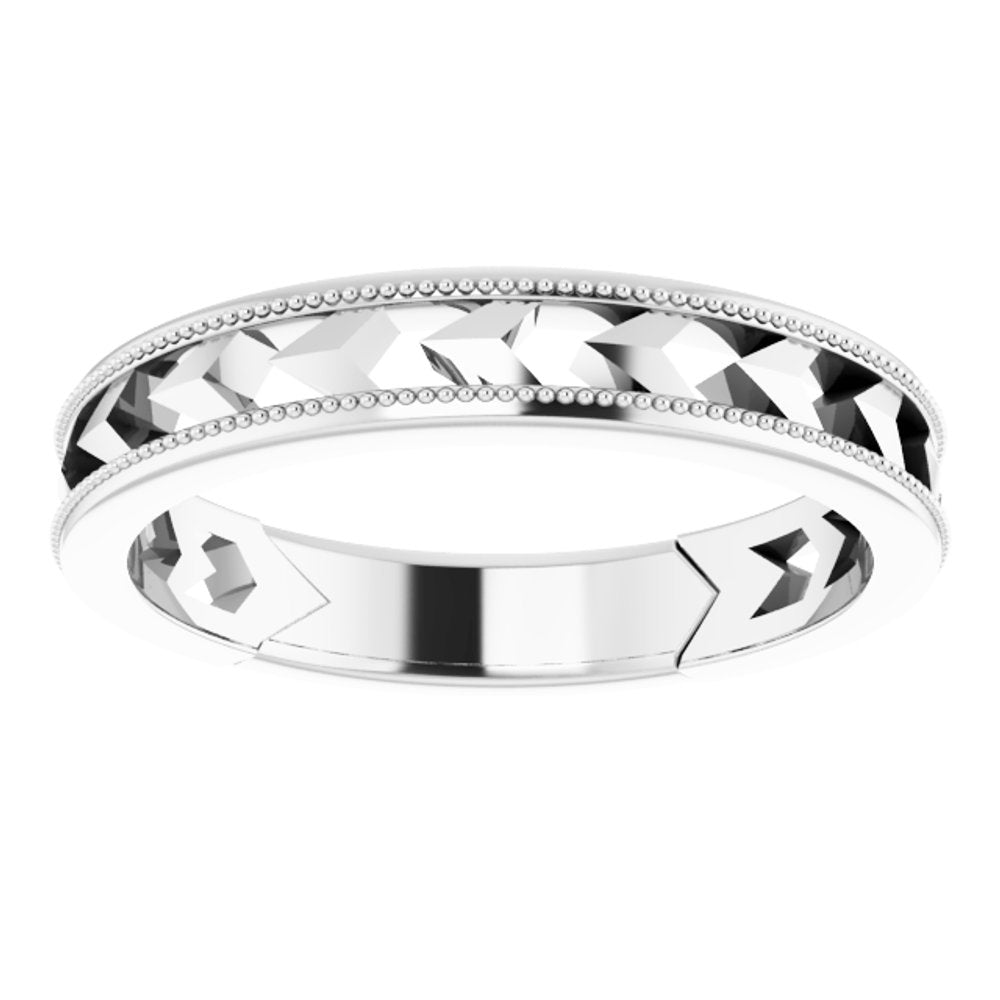 Sterling Silver Geometric Stackable Ring