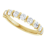 14K Yellow 3/4 CTW Lab-Grown Diamond Anniversary Band