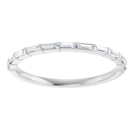 14K White Gold 1/5 CTW Natural Diamond Anniversary Band
