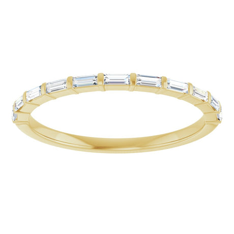 10K Yellow Gold 1/5 CTW Lab-Grown Diamond Anniversary Band