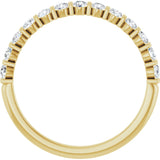 14K Yellow Gold 3/8 CTW Lab-Grown Diamond Anniversary Band