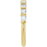 14K Yellow Gold 3/4 CTW Lab-Grown Diamond Anniversary Band