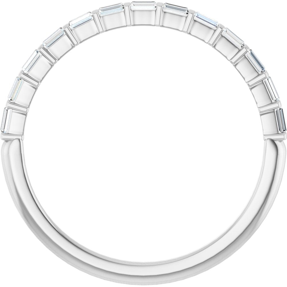 14K White Gold 1/5 CTW Lab-Grown Diamond Anniversary Band