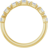 14K Yellow 5/8 CTW Natural Diamond Anniversary Band