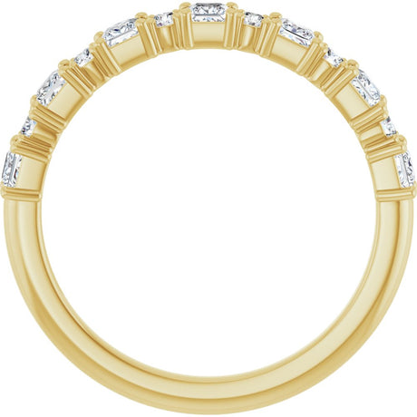 14K Yellow Gold 5/8 CTW Natural Diamond Anniversary Band
