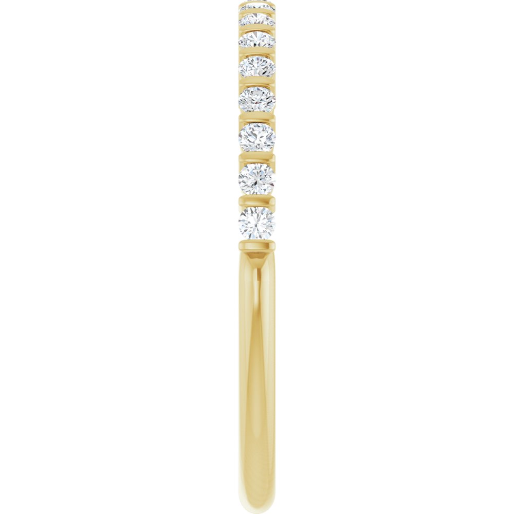 14K Yellow 1/5 CTW Lab-Grown Diamond Anniversary Band