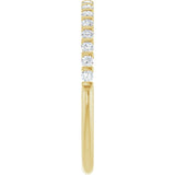 14K Yellow 1/5 CTW Lab-Grown Diamond Anniversary Band