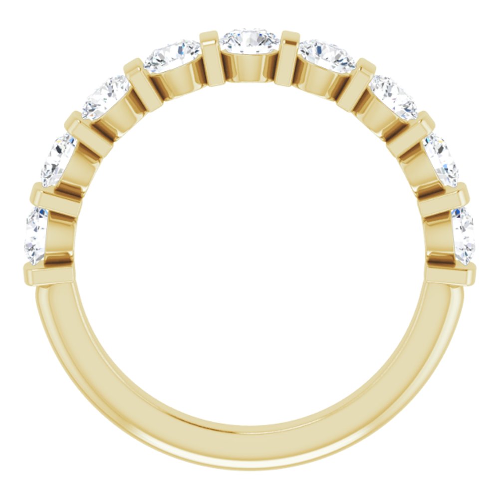 14K Yellow Gold 1 CTW Lab-Grown Diamond Anniversary Band
