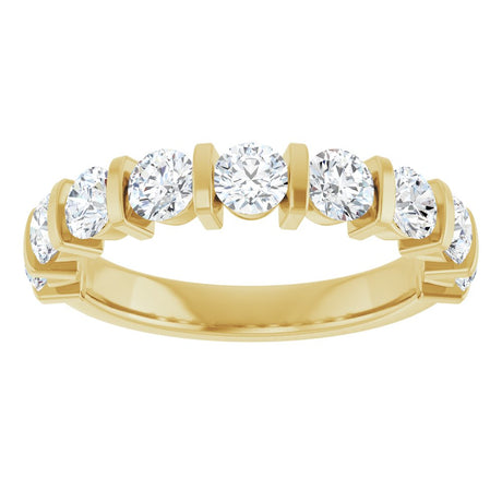 14K Yellow Gold 1 1/3 CTW Lab-Grown Diamond Anniversary Band