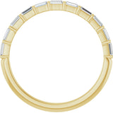 10K Yellow Gold 1/5 CTW Lab-Grown Diamond Anniversary Band