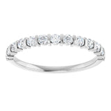 14K White 3/8 CTW Lab-Grown Diamond Anniversary Band