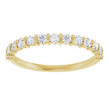 14K Yellow Gold 3/8 CTW Lab-Grown Diamond Anniversary Band
