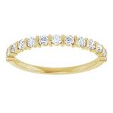 14K Yellow Gold 3/8 CTW Lab-Grown Diamond Anniversary Band