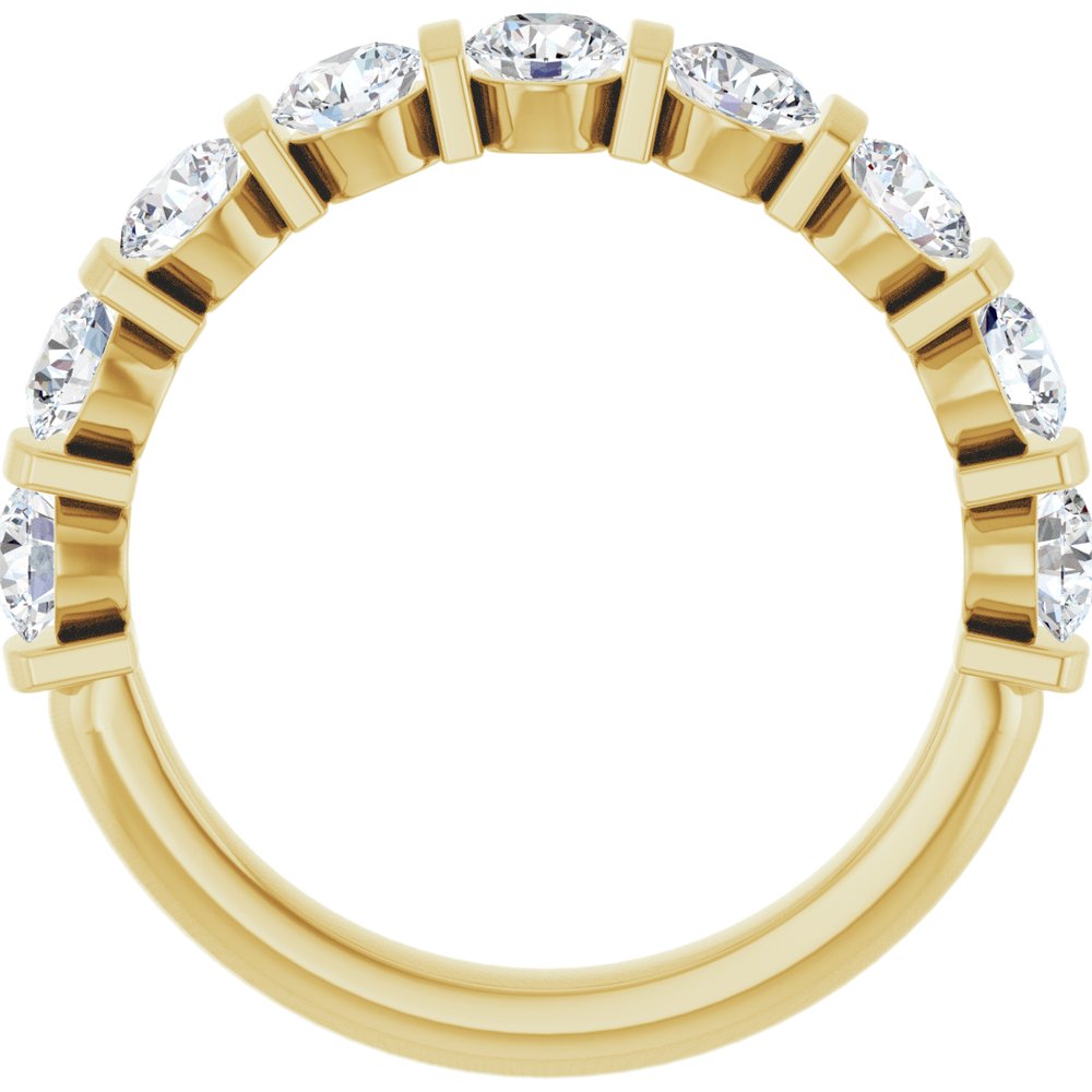 14K Yellow Gold 1 1/3 CTW Lab-Grown Diamond Anniversary Band
