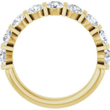 14K Yellow Gold 1 1/3 CTW Lab-Grown Diamond Anniversary Band