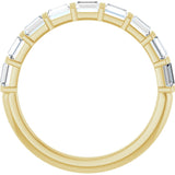 14K Yellow Gold 1 CTW Lab-Grown Diamond Anniversary Band