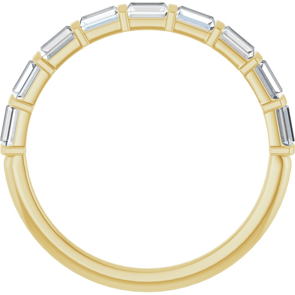 14K Yellow Gold 5/8 CTW Natural Diamond Anniversary Band
