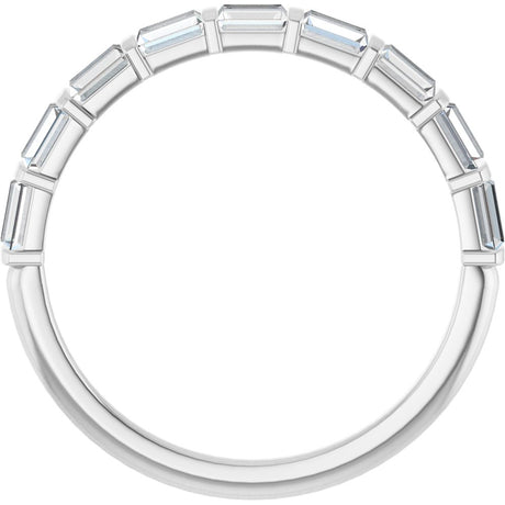 14K White Gold 3/4 CTW Lab-Grown Diamond Anniversary Band