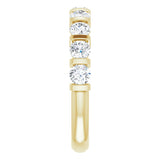 14K Yellow Gold 1 CTW Lab-Grown Diamond Anniversary Band