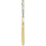 14K Yellow Gold 1/5 CTW Lab-Grown Diamond Anniversary Band