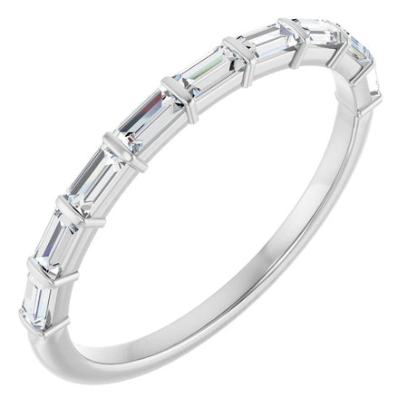 Platinum 3/8 CTW Lab-Grown Diamond Anniversary Band