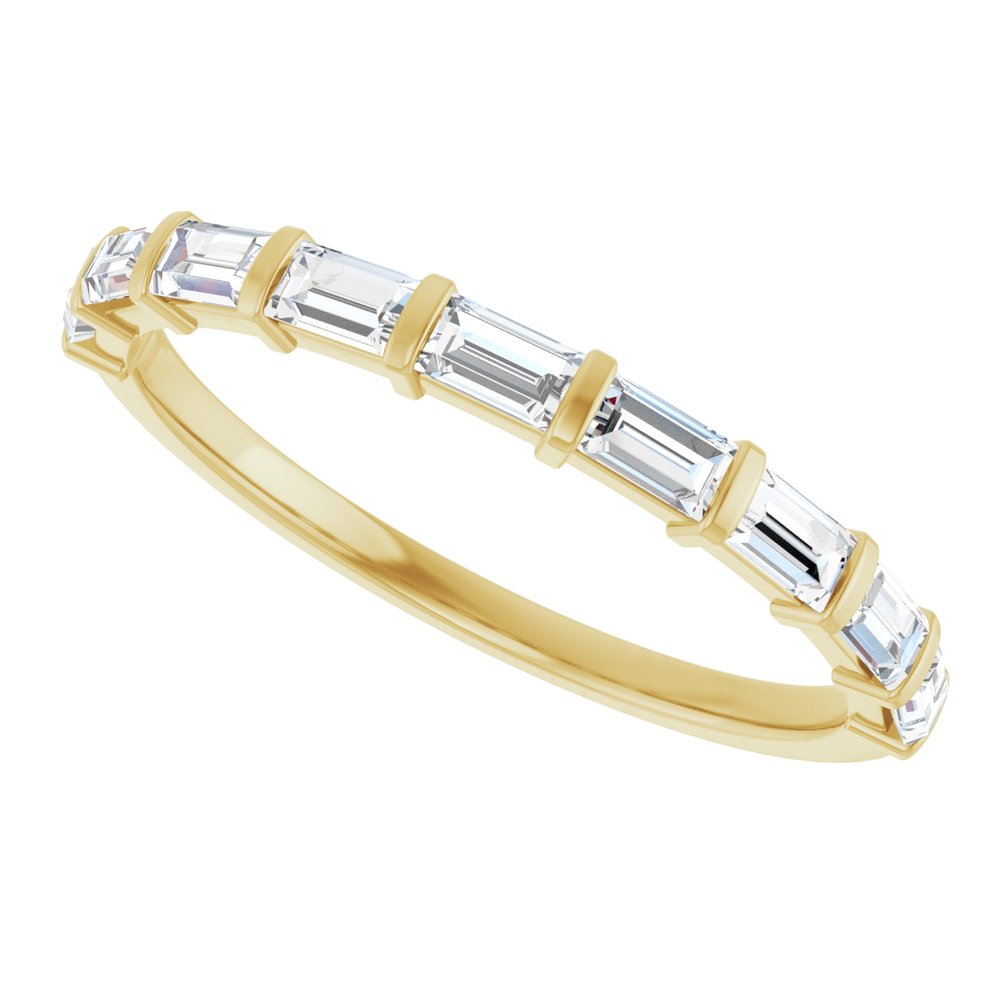 14K Yellow Gold 1/3 CTW Natual Diamond Anniversary Band