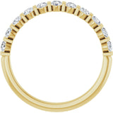 14K Yellow 1/2 CTW Natural Diamond Anniversary Band