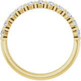 14K Yellow Gold 1/2 CTW Natural Diamond Anniversary Band