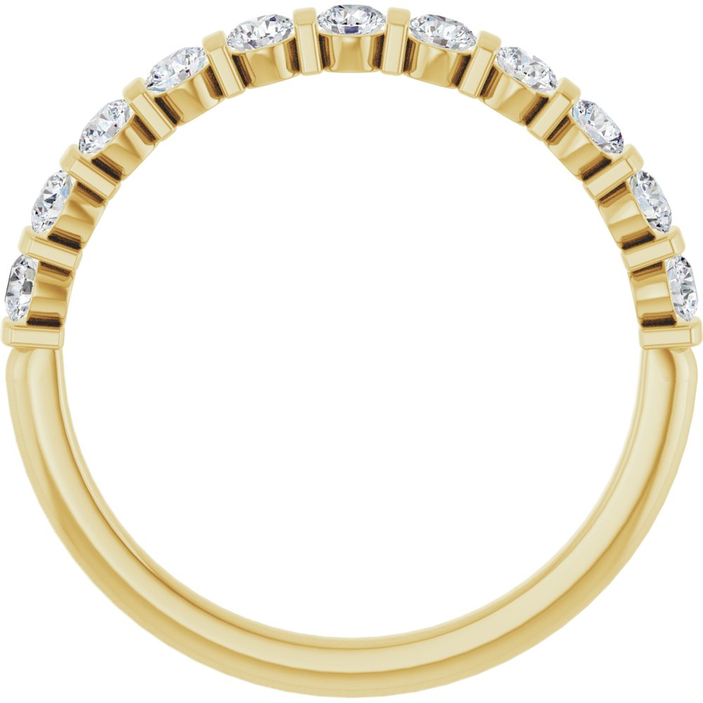 14K Yellow Gold 3/8 CTW Lab-Grown Diamond Anniversary Band
