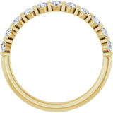 14K Yellow Gold 3/8 CTW Lab-Grown Diamond Anniversary Band