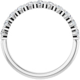 14K White Gold 3/8 CTW Lab-Grown Diamond Anniversary Band