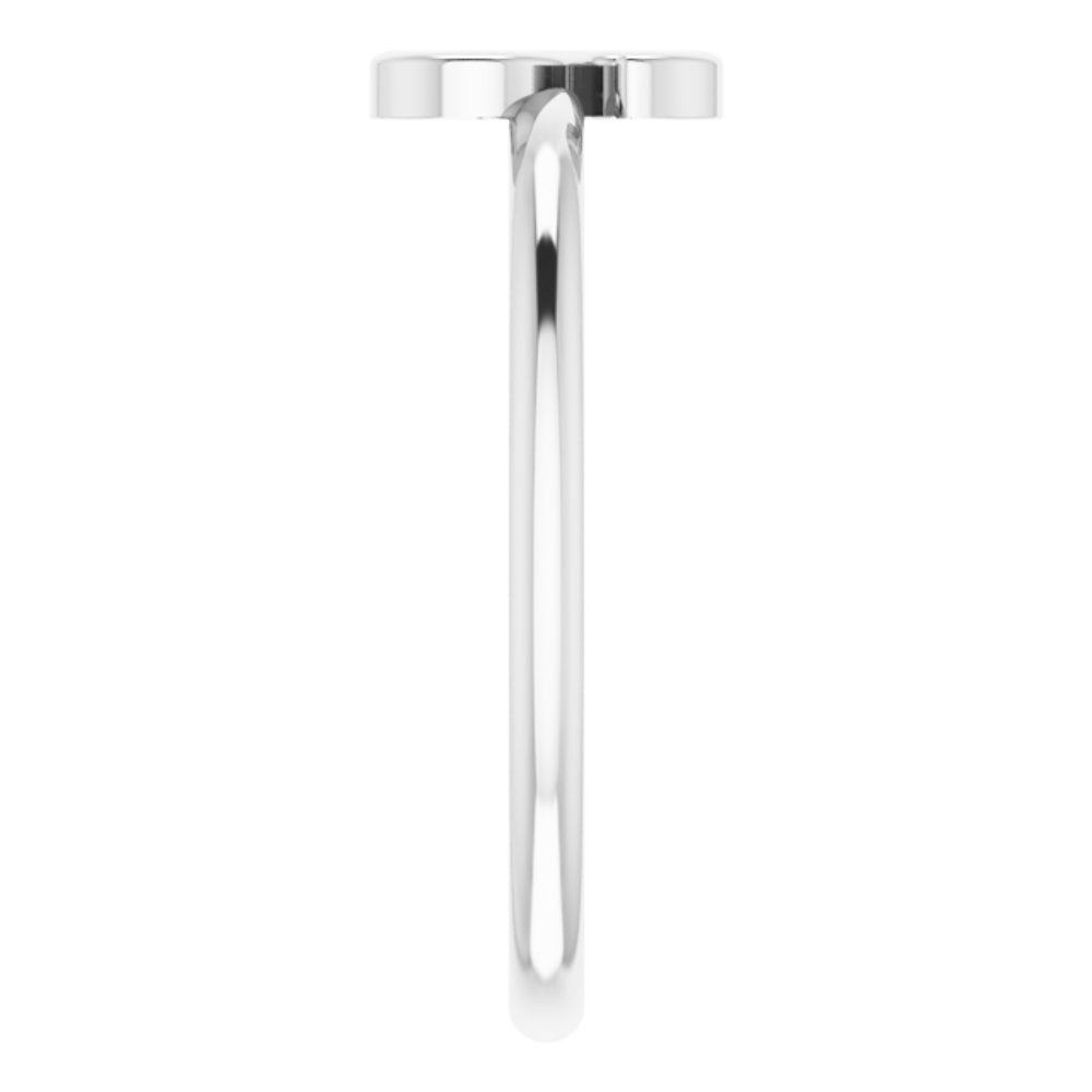 Sterling Silver Initial S Ring