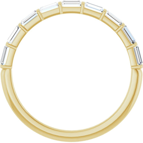 14K Yellow Gold 3/8 CTW Lab-Grown Diamond Anniversary Band