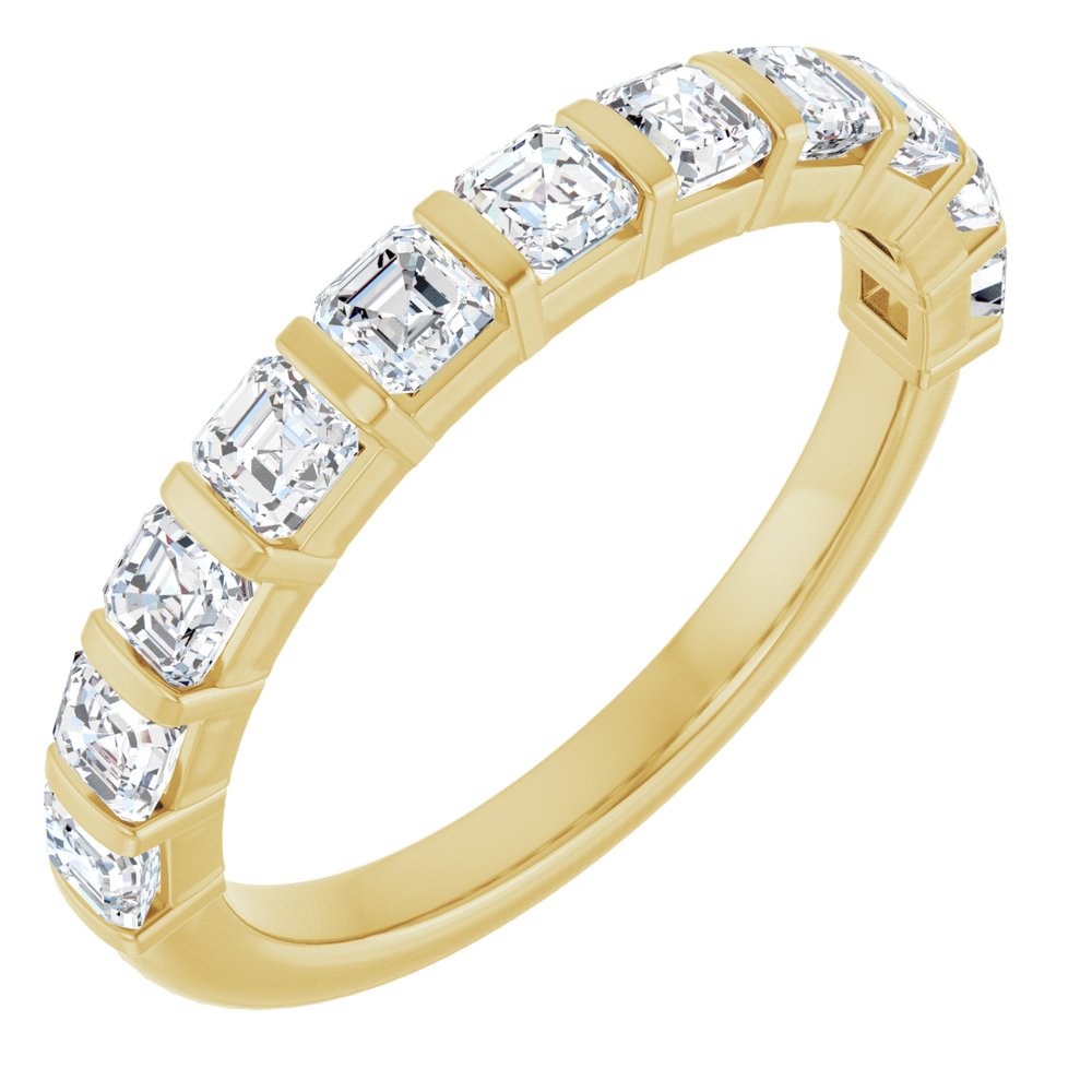 14K Yellow Gold 1 1/8 CTW Lab-Grown Diamond Anniversary Band