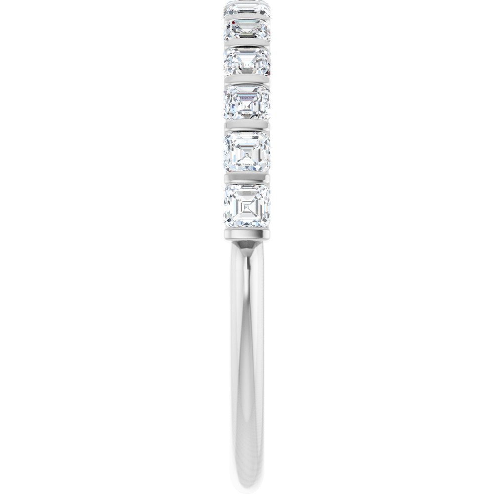 14K White Gold 5/8 CTW Natural Diamond Anniversary Band