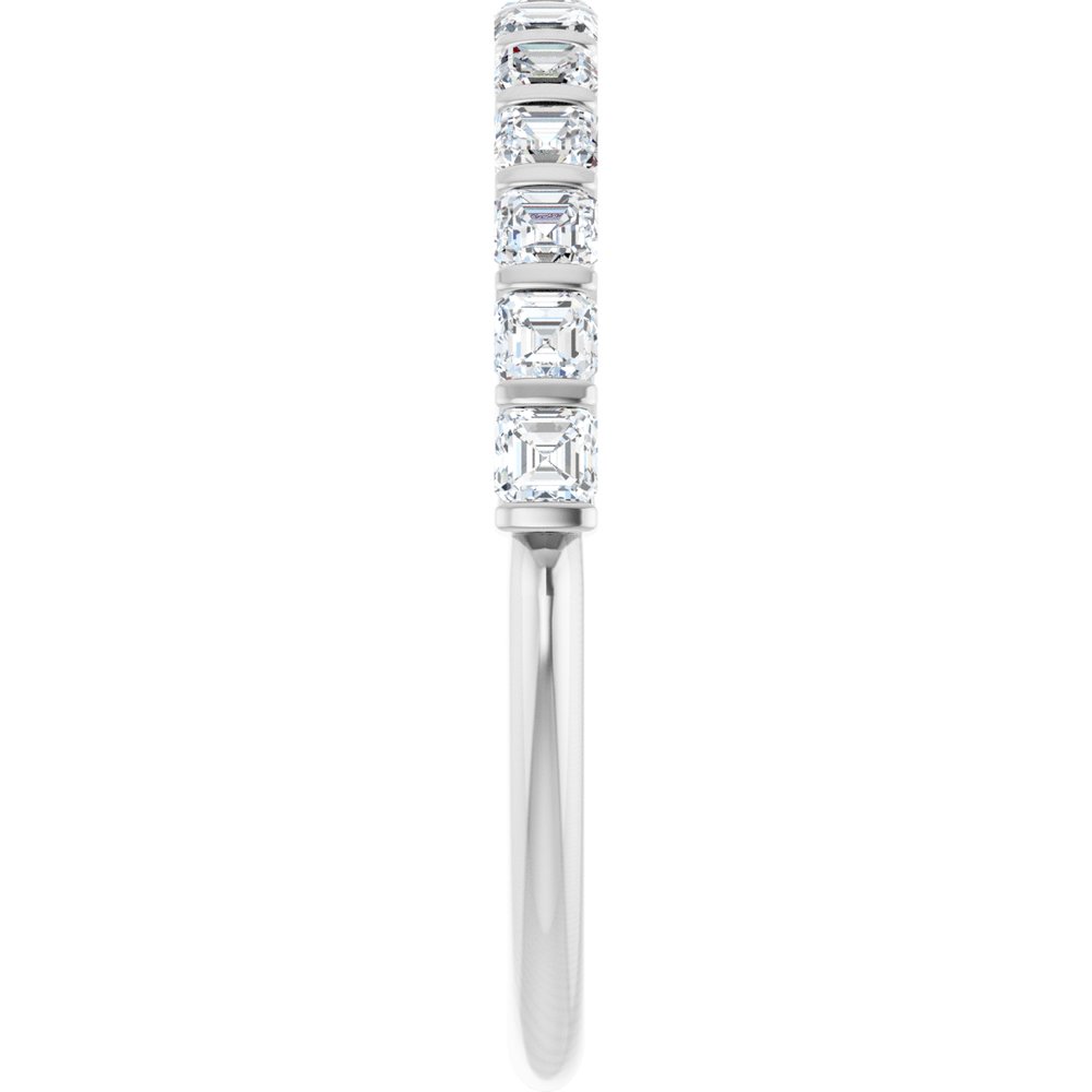 14K White 5/8 CTW Natural Diamond Anniversary Band