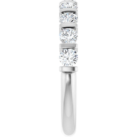 14K White Gold 3/4 CTW Lab-Grown Diamond Anniversary Band