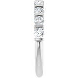 14K White 3/4 CTW Lab-Grown Diamond Anniversary Band