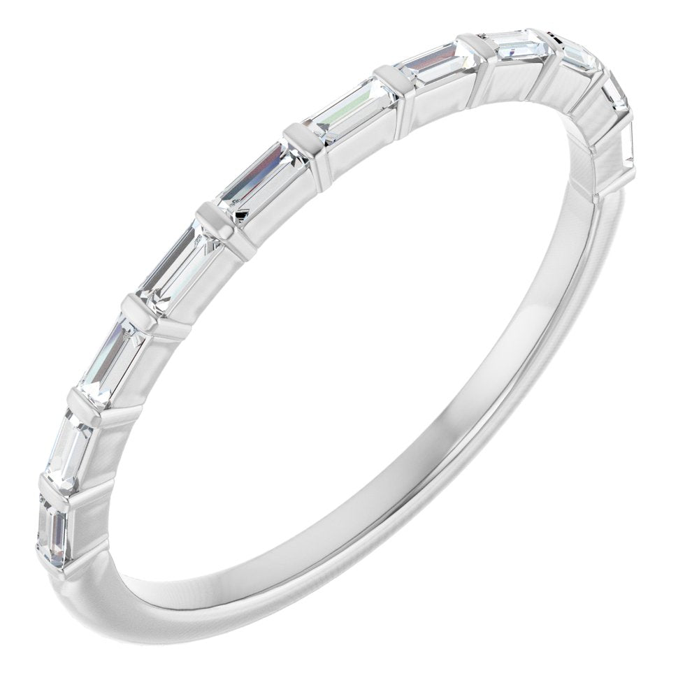 14K White 1/5 CTW Natural Diamond Anniversary Band