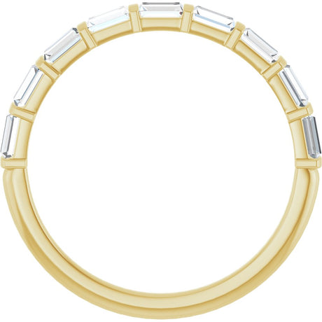 14K Yellow Gold 1/3 CTW Natual Diamond Anniversary Band