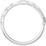 14K White 1/3 CTW Natual Diamond Anniversary Band