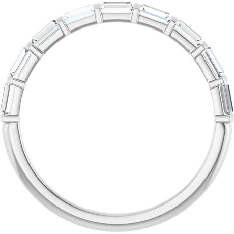 14K White 1/3 CTW Natual Diamond Anniversary Band