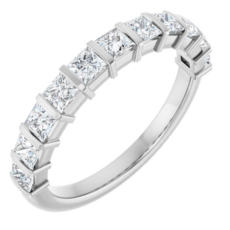 14K White Gold 1 CTW Lab-Grown Diamond Anniversary Band